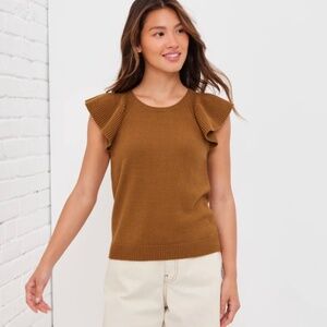 🔥 Weekend Flutter Sleeve Top | UpWest | Copper | NWT (Size S)